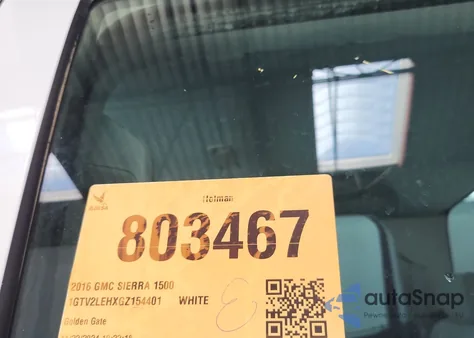 2016 GMC Sierra 1500 z USA, uszkodzony, nr VIN 1GTV2LEHXGZ154401